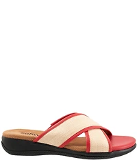 Softwalk Tillman 6.0 Raffia Cross Strap Sandals