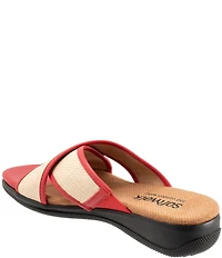 Softwalk Tillman 6.0 Raffia Cross Strap Sandals