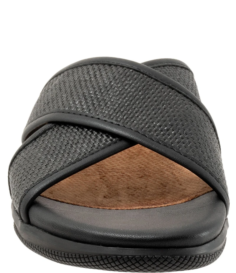 Softwalk Tillman 6.0 Raffia Cross Strap Sandals