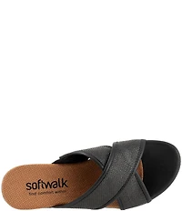 Softwalk Tillman 6.0 Raffia Cross Strap Sandals