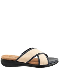 Softwalk Tillman 6.0 Raffia Cross Strap Sandals