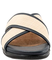 Softwalk Tillman 6.0 Raffia Cross Strap Sandals