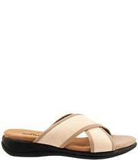 Softwalk Tillman 6.0 Raffia Cross Strap Sandals