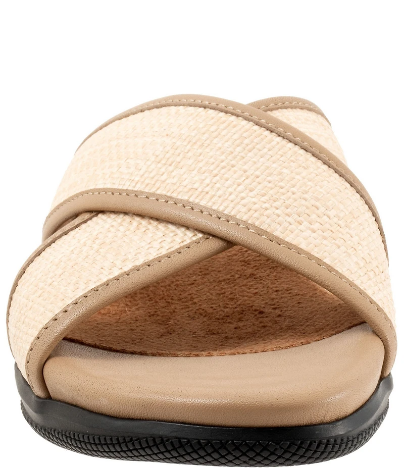 Softwalk Tillman 6.0 Raffia Cross Strap Sandals
