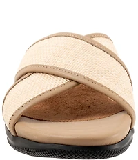 Softwalk Tillman 6.0 Raffia Cross Strap Sandals