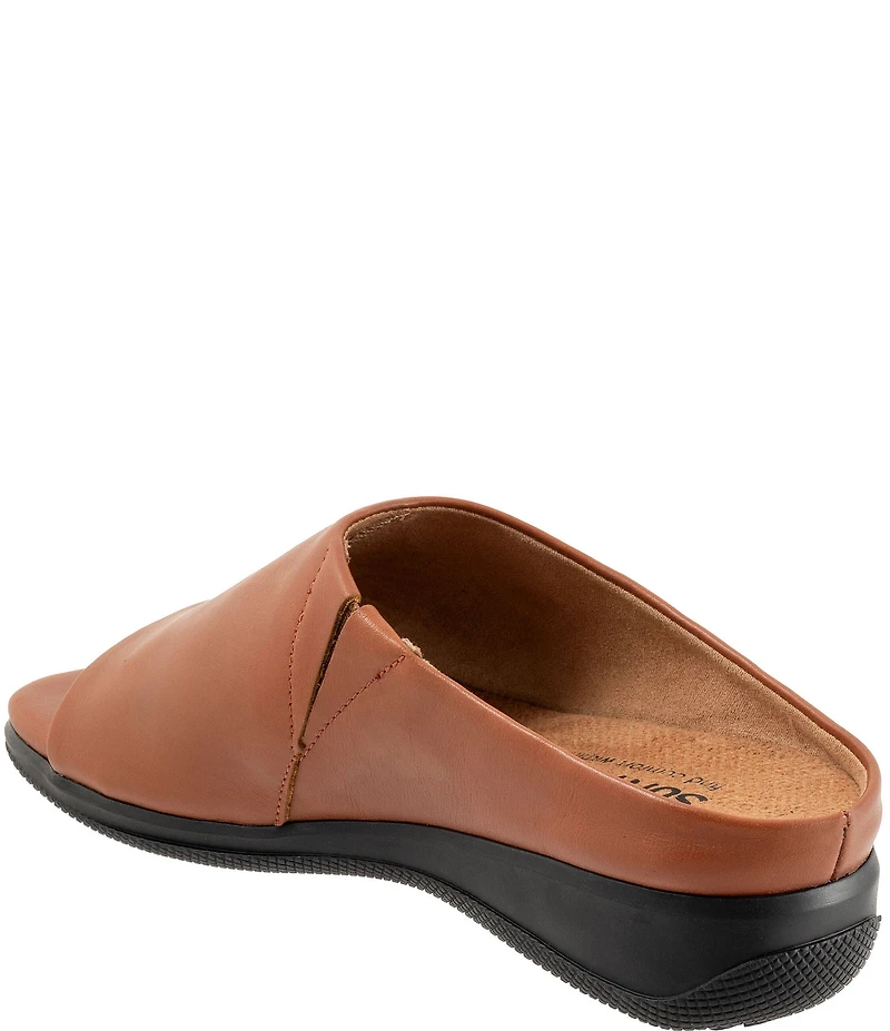 SoftWalk Turner Leather Slide Sandals
