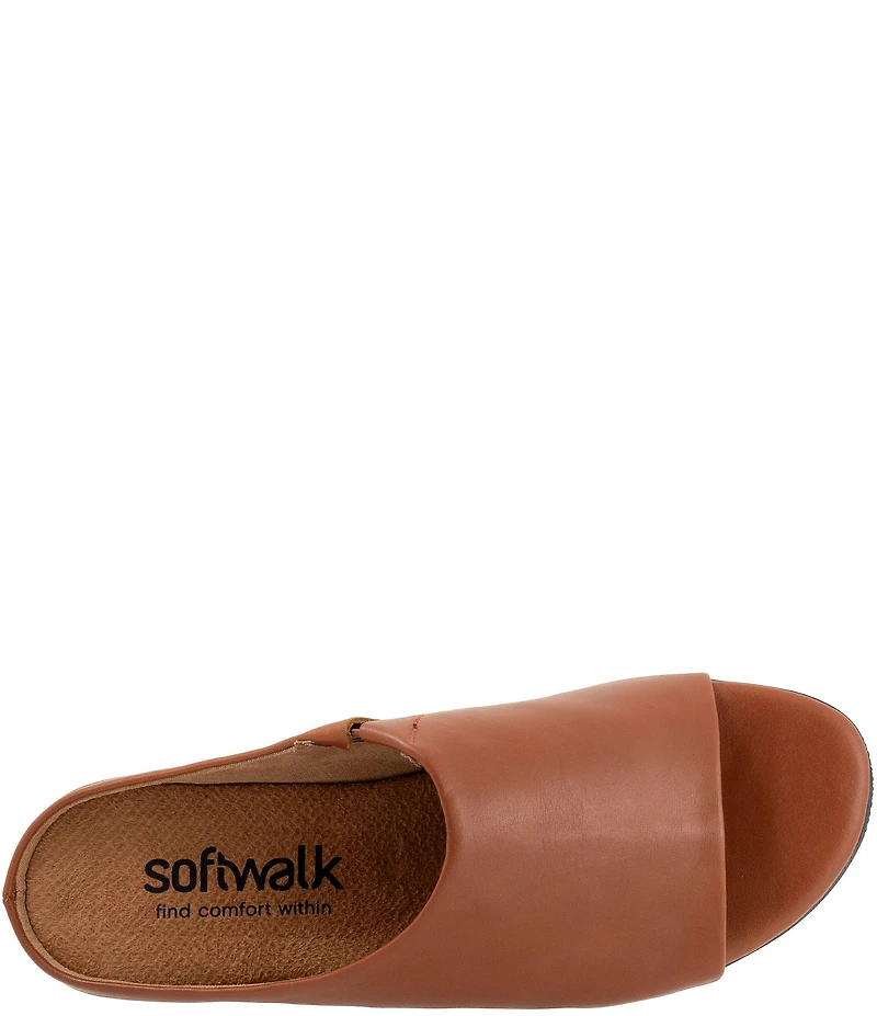 SoftWalk Turner Leather Slide Sandals