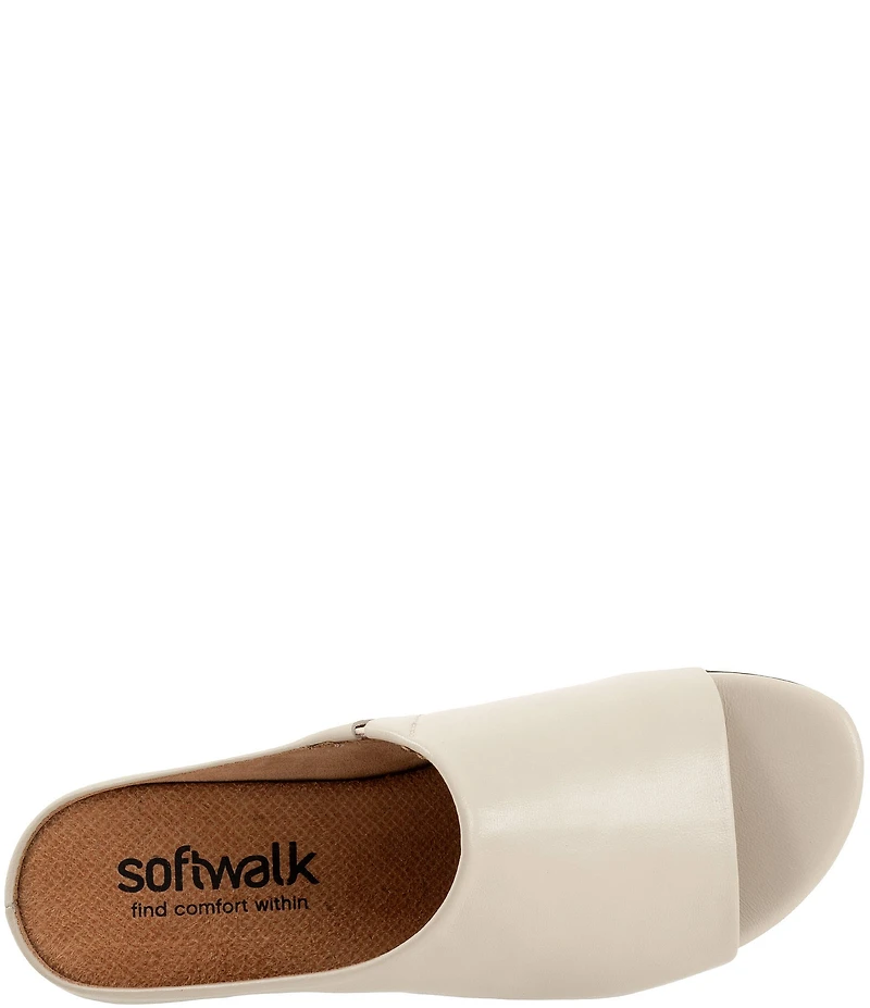 SoftWalk Turner Leather Slide Sandals