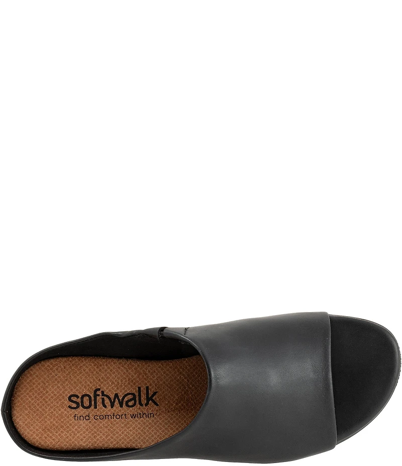 SoftWalk Turner Leather Slide Sandals