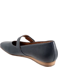 SoftWalk Valdivia Leather Mary Jane Hardware Detail Ballet Flats