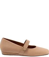 SoftWalk Valdivia Leather Mary Jane Hardware Detail Ballet Flats