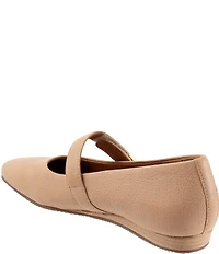 SoftWalk Valdivia Leather Mary Jane Hardware Detail Ballet Flats