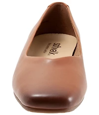 SoftWalk Vellore Leather Square Toe Flats