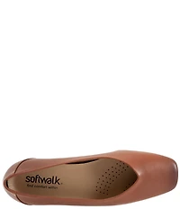 SoftWalk Vellore Leather Square Toe Flats