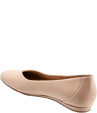 SoftWalk Vellore Leather Square Toe Flats