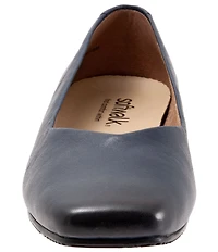 SoftWalk Vellore Leather Square Toe Flats
