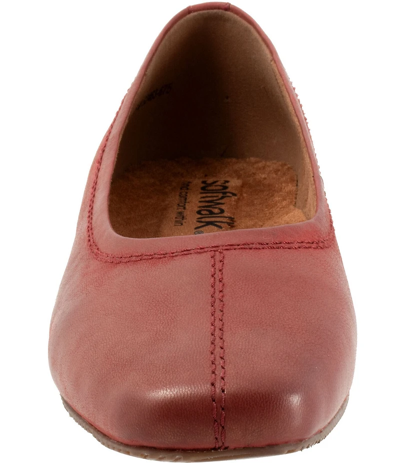 SoftWalk Vera Cruz Pearlized Leather Wedge Pumps