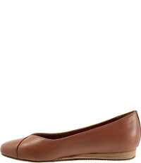 SoftWalk Vina Leather and Suede Mini Wedge Slip On Pumps