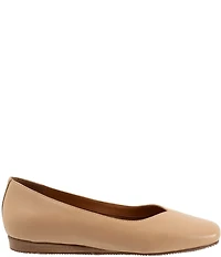 SoftWalk Vina Leather and Suede Mini Wedge Slip On Pumps