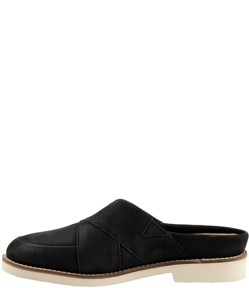SoftWalk Wessex Nubuck Suede Crossover Mules