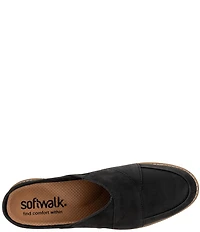 SoftWalk Wessex Nubuck Suede Crossover Mules