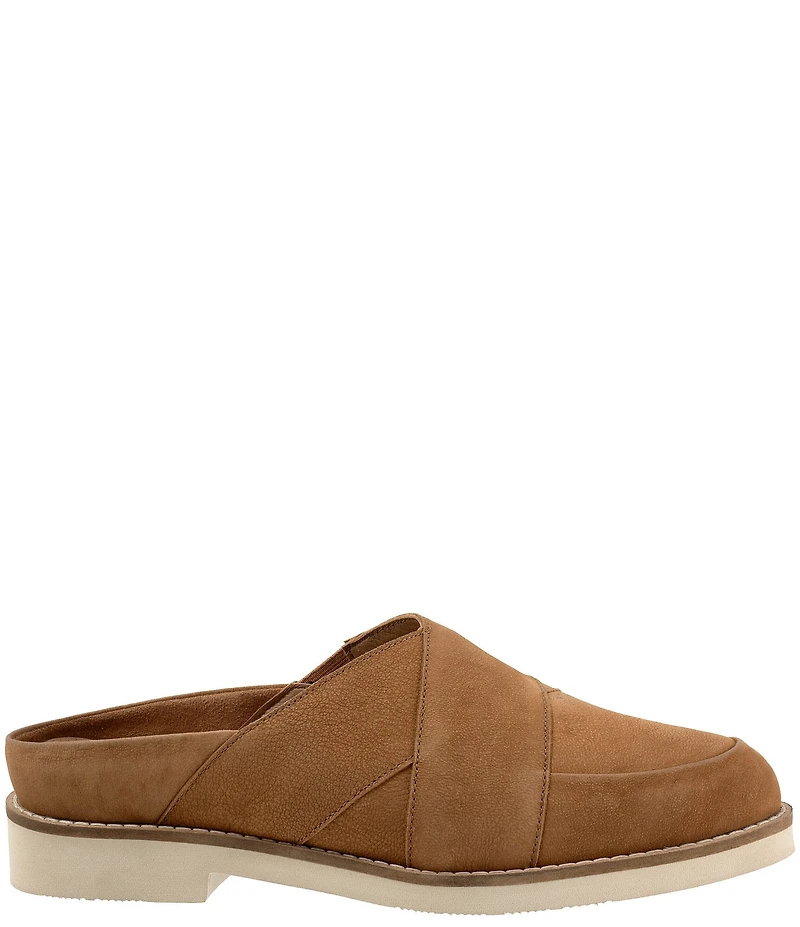 SoftWalk Wessex Nubuck Suede Crossover Mules