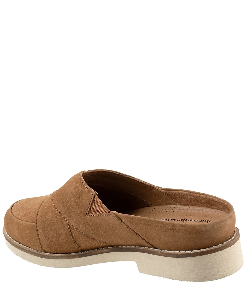 SoftWalk Wessex Nubuck Suede Crossover Mules