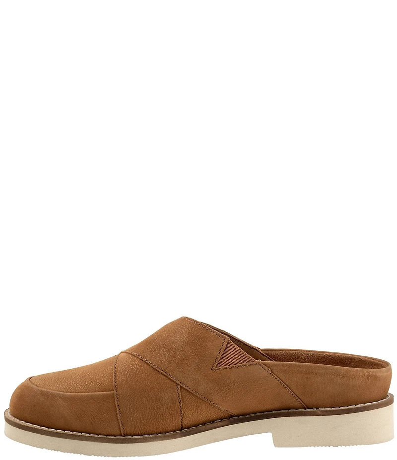 SoftWalk Wessex Nubuck Suede Crossover Mules