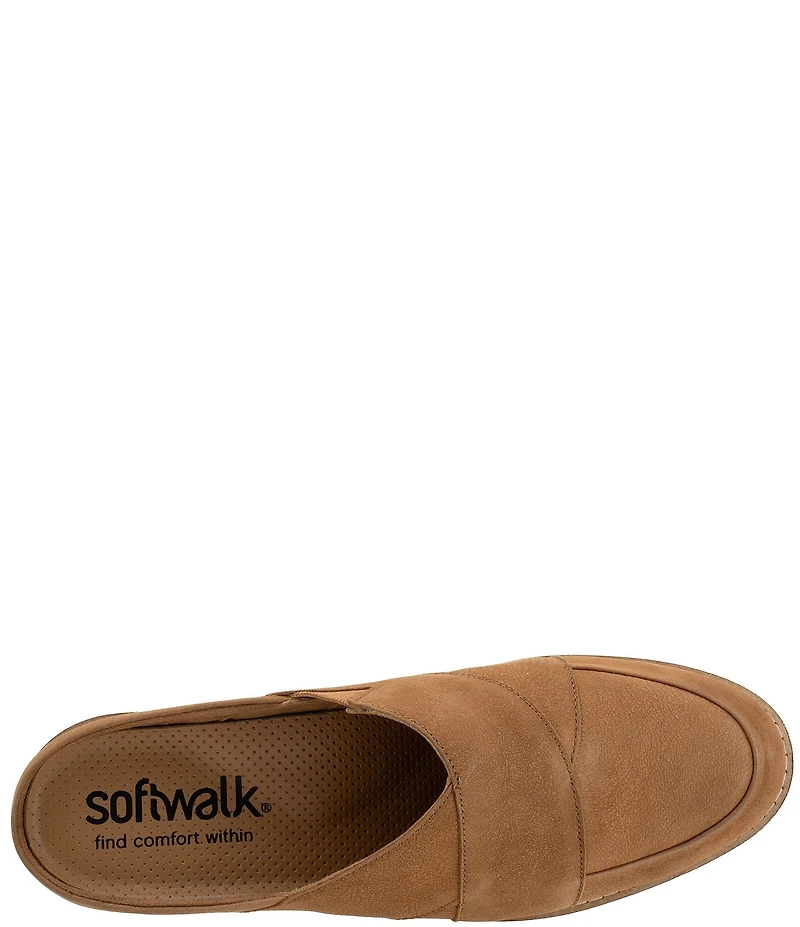 SoftWalk Wessex Nubuck Suede Crossover Mules