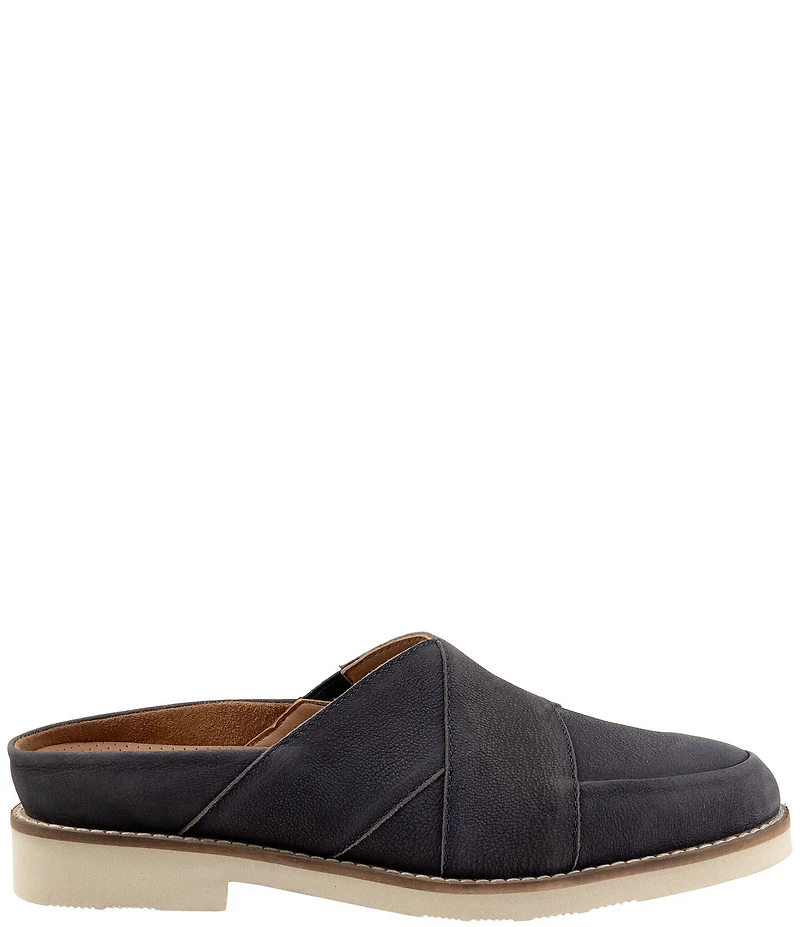 SoftWalk Wessex Nubuck Suede Crossover Mules