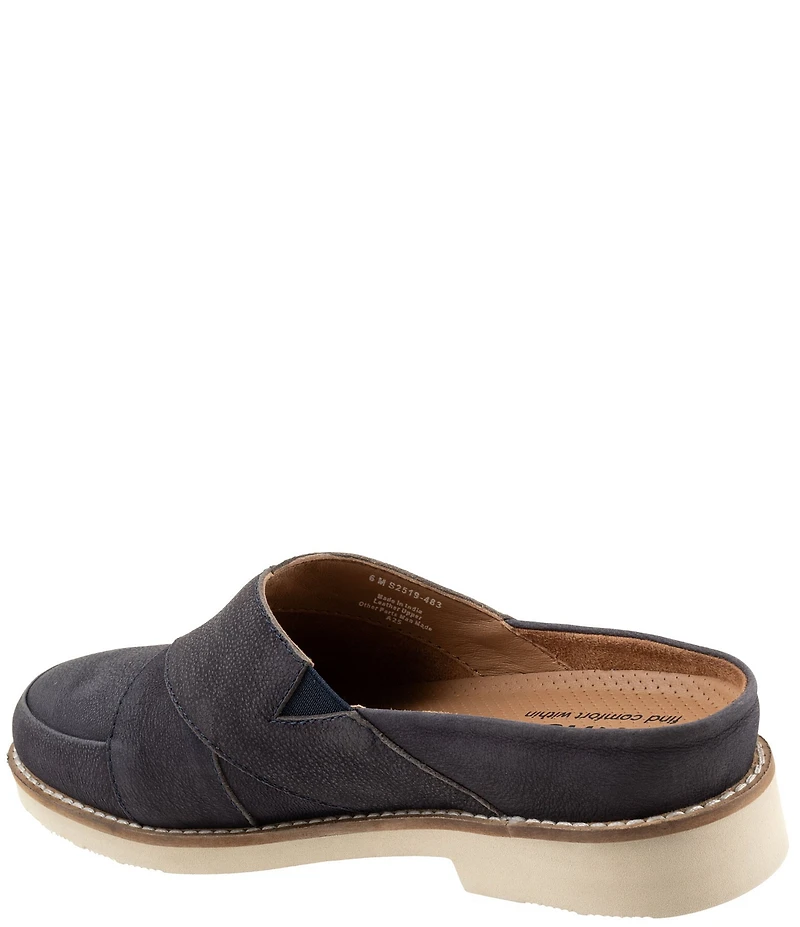 SoftWalk Wessex Nubuck Suede Crossover Mules