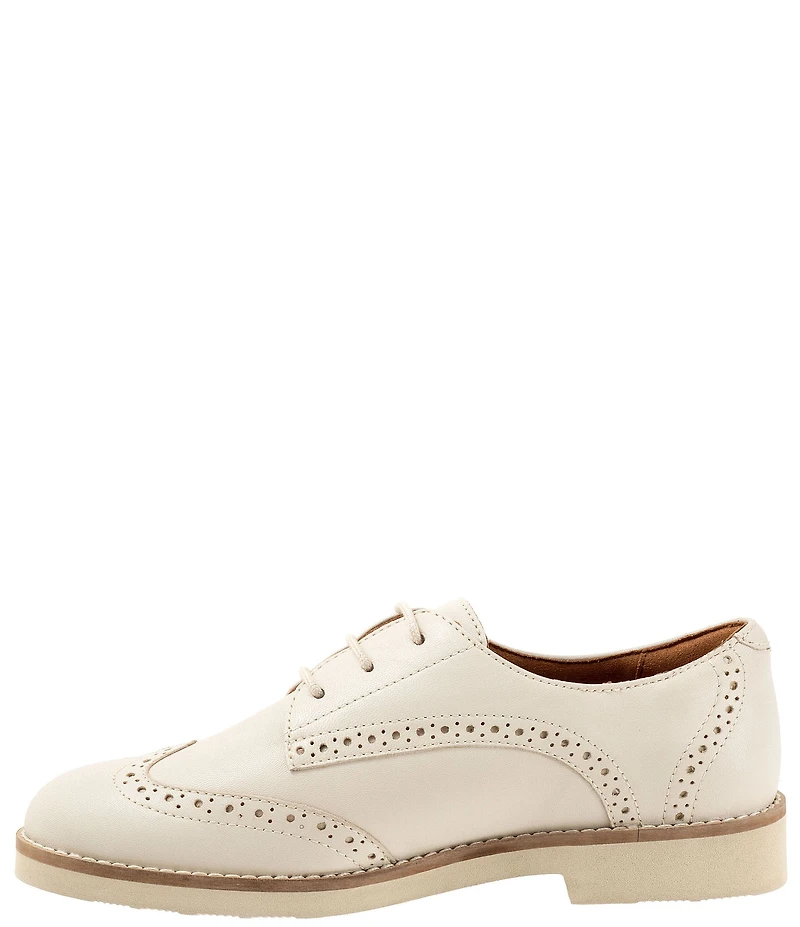 SoftWalk Women's Willet Leather Brogue Detail Oxfords