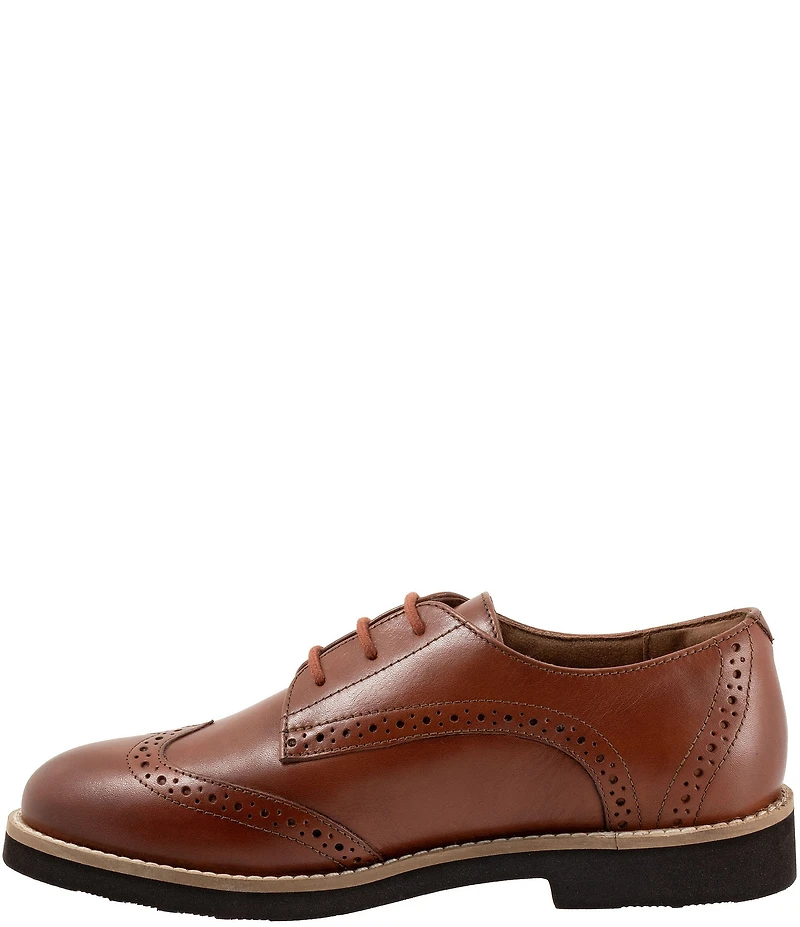 SoftWalk Women's Willet Leather Brogue Detail Oxfords