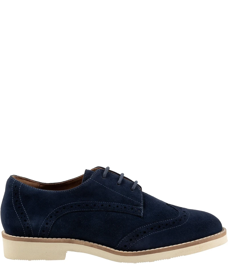 SoftWalk Willet Suede Brogue Detail Oxfords