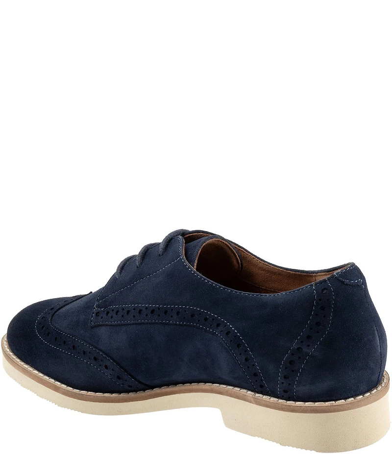 SoftWalk Willet Suede Brogue Detail Oxfords