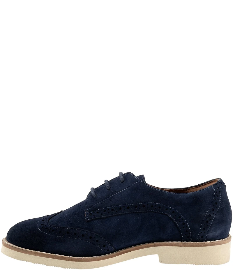 SoftWalk Willet Suede Brogue Detail Oxfords