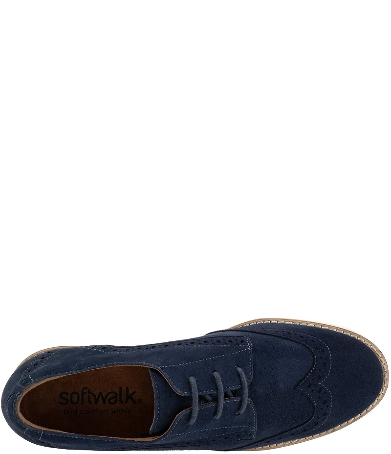 SoftWalk Willet Suede Brogue Detail Oxfords