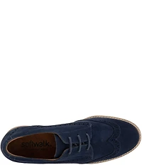 SoftWalk Willet Suede Brogue Detail Oxfords