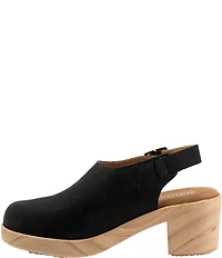 SoftWalk Women's Fairbanks Nubuck Suede Slingback Clogs