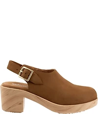 SoftWalk Women's Fairbanks Nubuck Suede Slingback Clogs