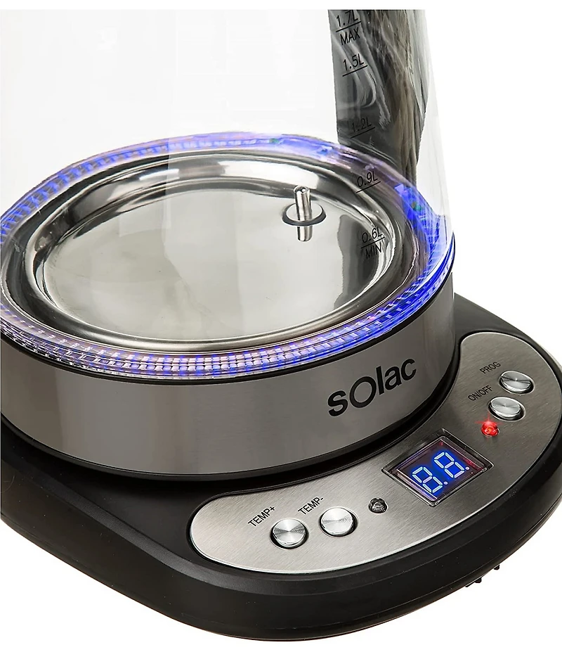 SOLAC AROA Premium Adjustable Temperature Cordless Electric Kettle