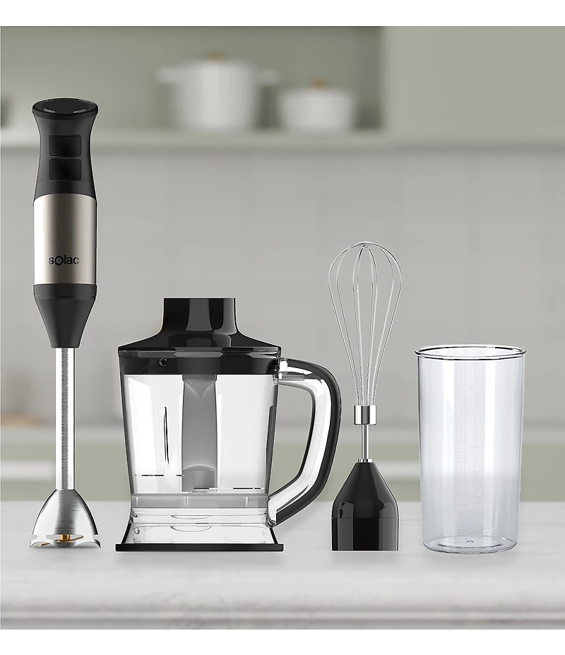 SOLAC Professional 1000W Immersion Hand Blender with Accessory Kit