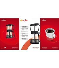 SOLAC Siphon Brewer 3-in-1 Vacuum Coffee Maker, Tea Brewer & Water Boiler