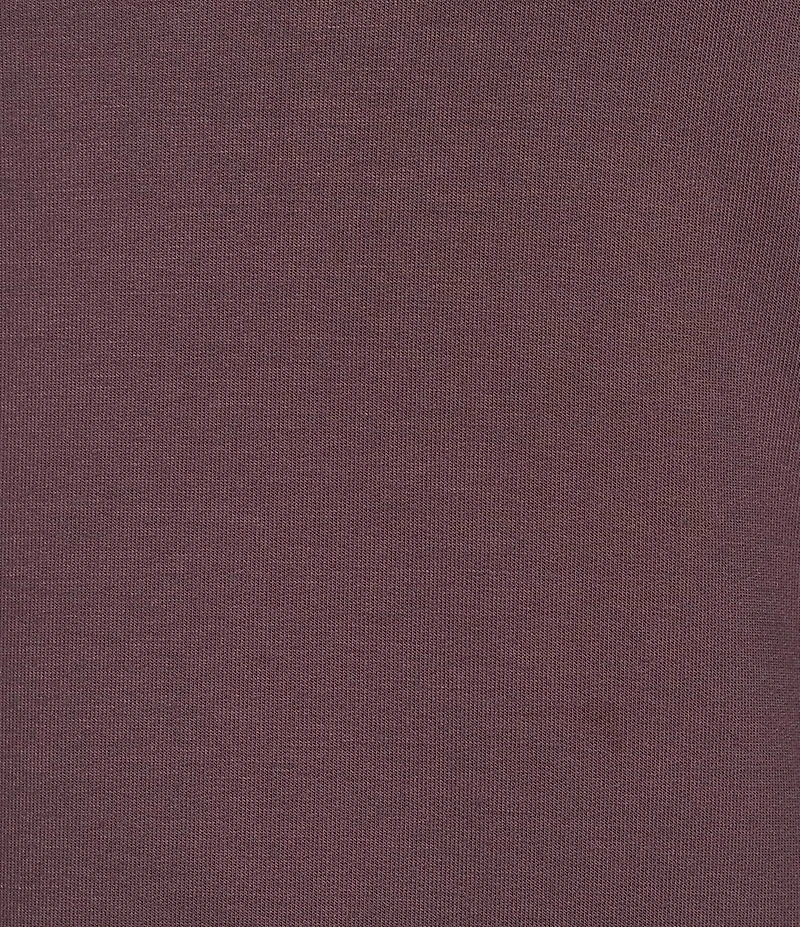 Solid French Terry Split Round Neck Long Sleeve Coordinating Sleep Top