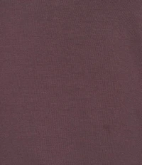 Solid French Terry Split Round Neck Long Sleeve Coordinating Sleep Top