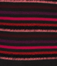 Sonia Rykiel Combo Stripe Print Crew Neck Long Sleeve Top