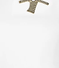 Sonia Rykiel Crew Neck Short Sleeve Hardware Detail Baby Tee