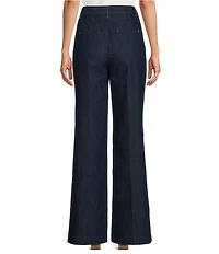 Sonia Rykiel High Waisted Straight Leg Belted Jeans