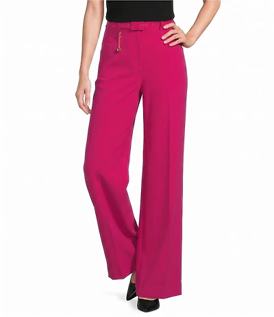 Sonia Rykiel High Waisted Wide Leg Key Chain Coordinating Pants