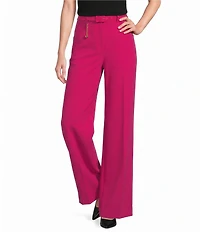Sonia Rykiel High Waisted Wide Leg Key Chain Coordinating Pants